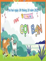 Bài 17tập đọc gọi bạn kntt2 (tiết 2)