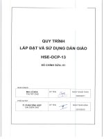 Quy trình lắp đặt và sử dụng dàn giáo, an toàn dàn giáo