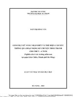 Giáo Dục Kỹ Năng Nhận Biết Và Thể Hiện Cảm Xúc Thông Qua Hoạt Động Kể Chuyện Theo Tranh Cho Trẻ .Pdf