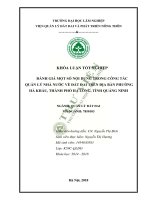 Đánh giá một số nội dung công tác quản lý nhà nước về đất đai trên địa bàn phường hà khẩu, thành phố hạ long, tỉnh quảng ninh