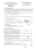 Giáo án vật lý  Đề đề xuất