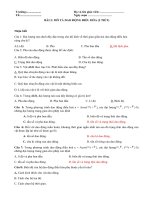 Giáo án vật lý 11 bài tập  bài 2 mô tả dao động điều hòa