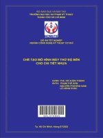 Chế tạo mô hình máy thử độ bền cho chi tiết nhựa