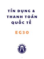 Đáp án môn Tín dụng và thanh toán quốc tế EHOU Đại học Mở (đầy đủ)