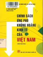 Chính sách ứng phó khủng hoảng kinh tế của việt nam phần 1