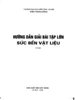 Hướng dẫn giải bài tập lớn sức bền vật liệu (tái bản)   đinh trọng bằng