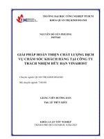 giải pháp hoàn thiện chất lượng dịch vụ chăm sóc khách hàng tại công ty trách nhiệm hữu hạn vinahost