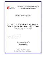 giải pháp nâng cao hiệu quả website công ty trách nhiệm hữu hạn thương mại giải pháp ưu việt