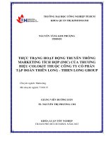 thực trạng hoạt động truyền thông marketing tích hợp (imc) của thương hiệu colokit thuộc công ty cổ phần tập đoàn thiên long   thien long group