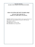 thiết kế và thi công mô hình tay máy song song 2 bậc tự do cải tiến để bóc tách và sắp xếp hàng hóa trong quản lý chuỗi cung ứng báo cáo tổng kết đề tài nghiên cứu khoa học cấp trường