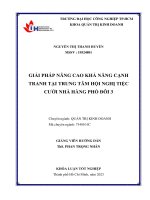 giải pháp nâng cao khả năng cạnh tranh tại trung tâm hội nghị tiệc cưới nhà hàng phố đôi 3