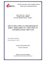Tối ưu hóa công cụ tìm kiếm bộ từ khóa “khóa điện tử” cho công ty locker  lock việt nam