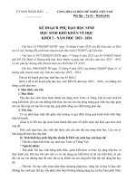 Kế hoạch phụ đạo học sinh khó khăn về học khối 2