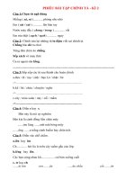 Lớp 1   phiếu bt chính tả   kì 2