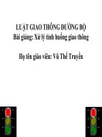 Bài giảng xử lý tình huống giao thông