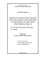 Tóm tắt: Nghiên cứu ứng dụng tường chắn đất dùng cốt mạ kẽm tự chế tạo phù hợp vật liệu đắp khu vực Miền Trung có xét thời gian phục vụ