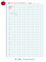 Bảng tập viết chữ cái cho bé chuẩn bị vào lớp 1 tập 1