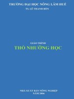 Giáo trình thổ nhưỡng học phần 1   đh nông lâm huế