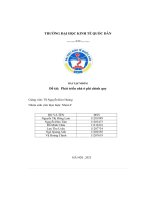 Bài tập nhóm đề tài  phát triển nhà ở phi chính quy