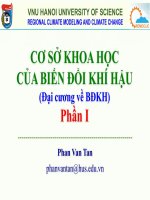 Bài giảng cơ sở khoa học của biến đổi khí hậu (đại cương về bđkh) – phần i bài 10 – đh khtn hà nội