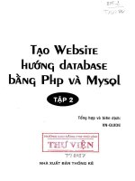 Tạo website hướng database bằng php và mysql (tập 2) phần 1