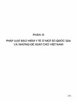 Pháp luật bảo hiểm y tế một số quốc gia trên thế giới và những kinh nghiệm cho việt nam phần 2