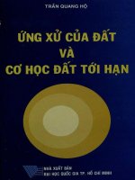Ứng xử của đất và cơ học đất tới hạn phần 1