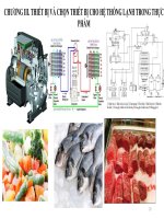 Bài giảng công nghệ lạnh thực phẩm chương 3   thiết bị và chọn thiết bị cho hệ thống lạnh trong thực phẩm