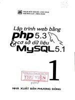Lập trình web bằng php 5 3 và cơ sở dữ liệu mysql 5 1 phần 1