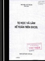 Tự học và làm kế toán trên excel phần 1