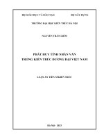 Phát huy tính nhân văn trong kiến trúc đương đại Việt Nam