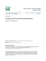 Aisi manual cold formed steel design 2002 edition