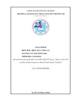 Giáo trình điện máy công cụ (ngành cắt gọt kim loại   trình độ cao đẳng)