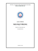 Giáo trình mài mặt phẳng (nghề cắt gọt kim loại)