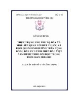 Thực trạng ung thư dạ dày và mối liên quan với hút thuốc và thói quen dinh dưỡng trên cộng đồng dân cư 3 tỉnh miền Bắc Việt Nam được theo dõi dọc trong thời gian 2008-2019