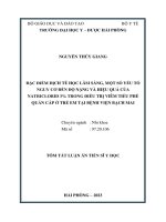 Tóm tắt: Đặc điểm dịch tễ học lâm sàng, một số yếu tố nguy cơ đến độ nặng và hiệu quả của natriclorid 3% trong điều trị viêm tiểu phế quản cấp ở trẻ em tại Bệnh viện Bạch Mai