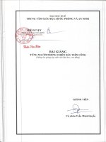 Bài giảng từng người trong chiến đấu tiến công   trần minh quyền