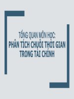 Bài giảng phân tích chuỗi thời gian trong tài chính   chương 0 giới thiệu môn học