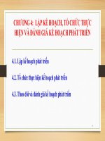 Bài giảng kế hoạch hóa phát triển   chương 4 lập kế hoạch, tổ chức thực hiện và đánh giá kế hoạch phát triển (năm 2022)