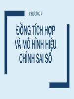 Bài giảng phân tích chuỗi thời gian trong tài chính   chương 5 đồng tích hợp và mô hình hiệu chỉnh sai số