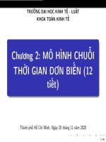 Bài giảng phân tích chuỗi thời gian trong tài chính   chương 2 mô hình chuỗi thời gian đơn biến