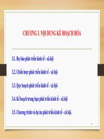 Bài giảng kế hoạch hóa phát triển   chương 3 nội dung kế hoạch hóa (năm 2022)