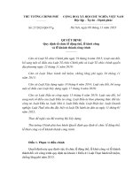 QUYẾT ĐỊNH Quy định tổ chức lễ động thổ, lễ khởi công và lễ khánh thành công trình