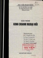 Giáo trình kinh doanh ngoại hối phần 1
