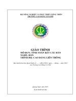 Giáo trình tính toán kết cấu hàn (nghề hàn   cđlt)