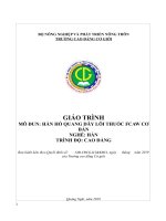 Giáo trình hàn hồ quang dây lõi thuốc fcaw cơ bản (nghề hàn   cao đẳng)