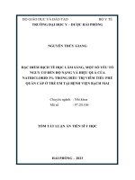 Tóm tắt: Đặc điểm dịch tễ học lâm sàng, một số yếu tố nguy cơ đến độ nặng và hiệu quả của natriclorid 3% trong điều trị viêm tiểu phế quản cấp ở trẻ em tại Bệnh viện Bạch Mai