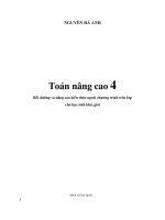 Toán nâng cao 4  bồi dưỡng học sinh khá giỏi theo chuyên đề, đầy đủ các bài tập  lời giải chi tiết dễ hiểu