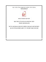 Tiểu Luận - Ứng Dụng Đa Phương Tiện Trong Kinh Doanh - Đề Tài - Kế Hoạch Truyền Thông Cho Quán Bún Bò Huế Quang Tèo – 67 Triều Khúc Từ 17 – 05 Đến 30 – 06 -2022