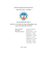 (Tiểu luận) đề bài cho vay tiêu dùng  đặc trưng, nội dung nghiệp vụ, thực trạng, cơ hội và thách thức tại việt nam